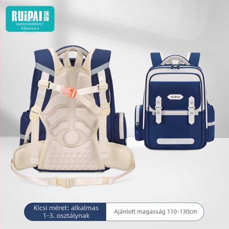 Általános iskolai hátizsák, uniszex, 1-2. osztály, poliészter, terheléscsökkentés, ívelt vállpántok