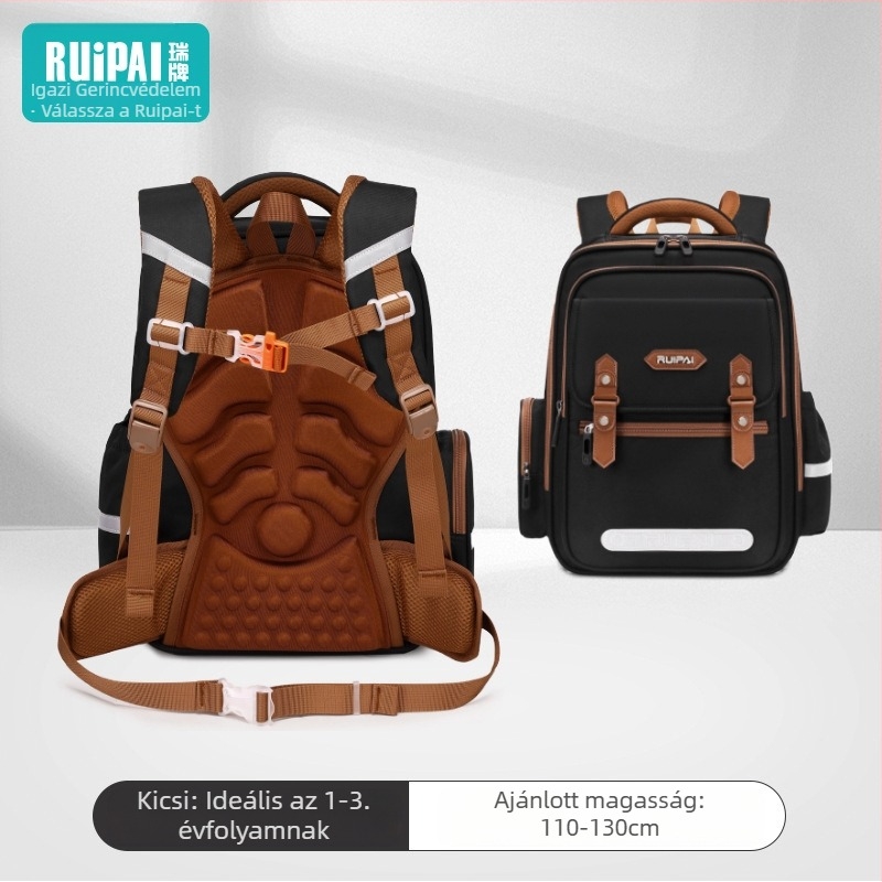 Általános iskolai hátizsák, uniszex, 1-2. osztály, poliészter, terheléscsökkentés, ívelt vállpántok