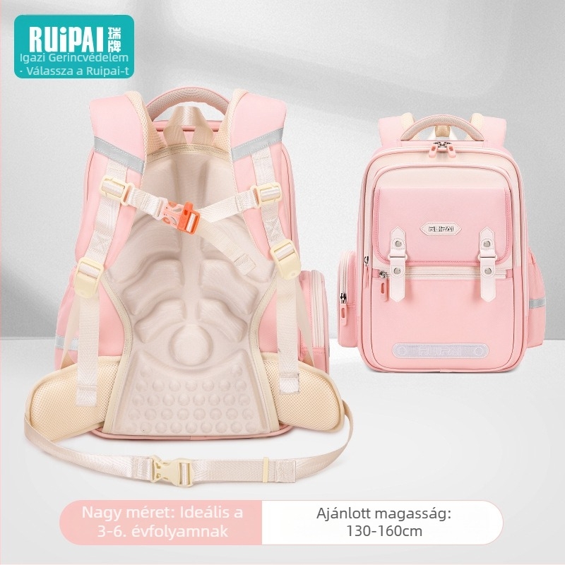 Általános iskolai hátizsák, uniszex, 1-2. osztály, poliészter, terheléscsökkentés, ívelt vállpántok
