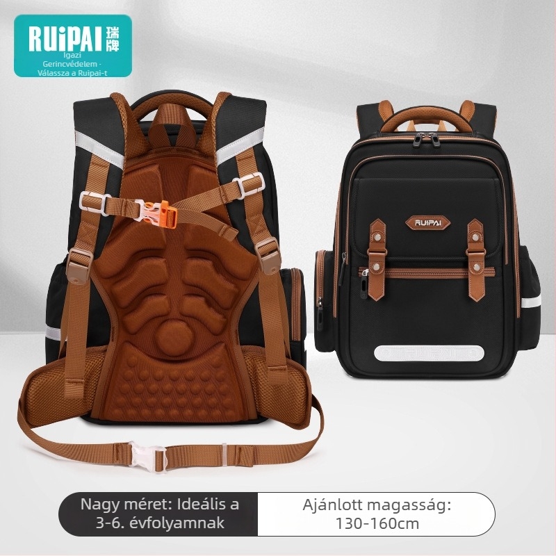 Általános iskolai hátizsák, uniszex, 1-2. osztály, poliészter, terheléscsökkentés, ívelt vállpántok