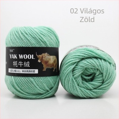 YAK bársony 3-szálú gyapjú fonal kézi kötéshez és horgoláshoz, worsted spun, tekercsekben