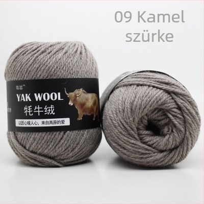 YAK bársony 3-szálú gyapjú fonal kézi kötéshez és horgoláshoz, worsted spun, tekercsekben