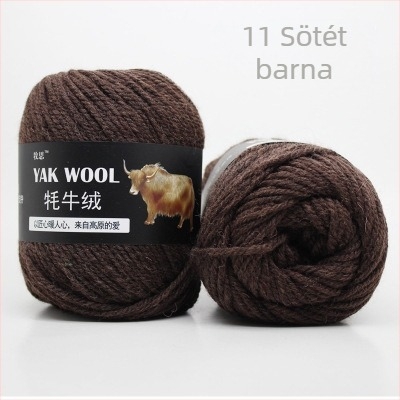 YAK bársony 3-szálú gyapjú fonal kézi kötéshez és horgoláshoz, worsted spun, tekercsekben