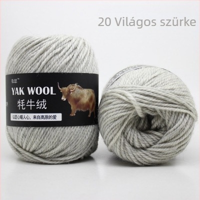 YAK bársony 3-szálú gyapjú fonal kézi kötéshez és horgoláshoz, worsted spun, tekercsekben