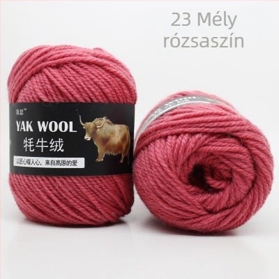 YAK bársony 3-szálú gyapjú fonal kézi kötéshez és horgoláshoz, worsted spun, tekercsekben