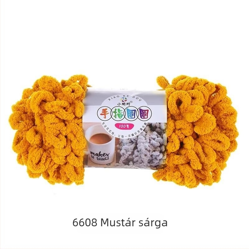 Vastag fonal ujjak hurozáshoz — DIY párnákhoz, 16s, egyetlen szál, fél-worsted