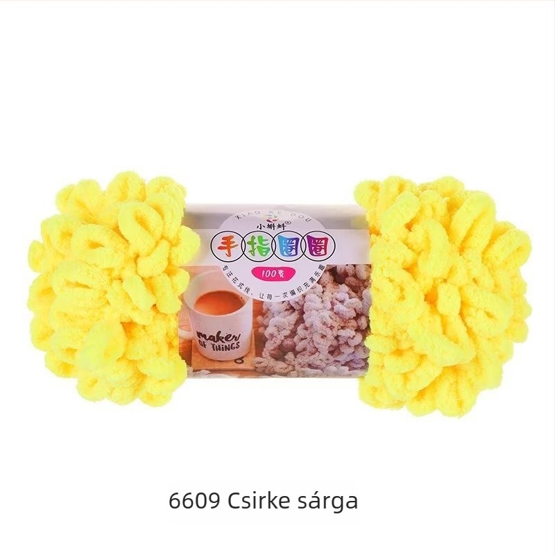 Vastag fonal ujjak hurozáshoz — DIY párnákhoz, 16s, egyetlen szál, fél-worsted