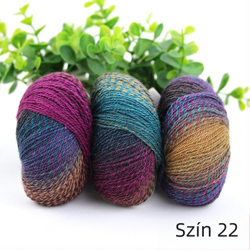 Rainbow Magic Ball gyapjú-nylon fonal, 50 g, 2 szál, keverék fonás, összetétel: gyapjú-nyylon