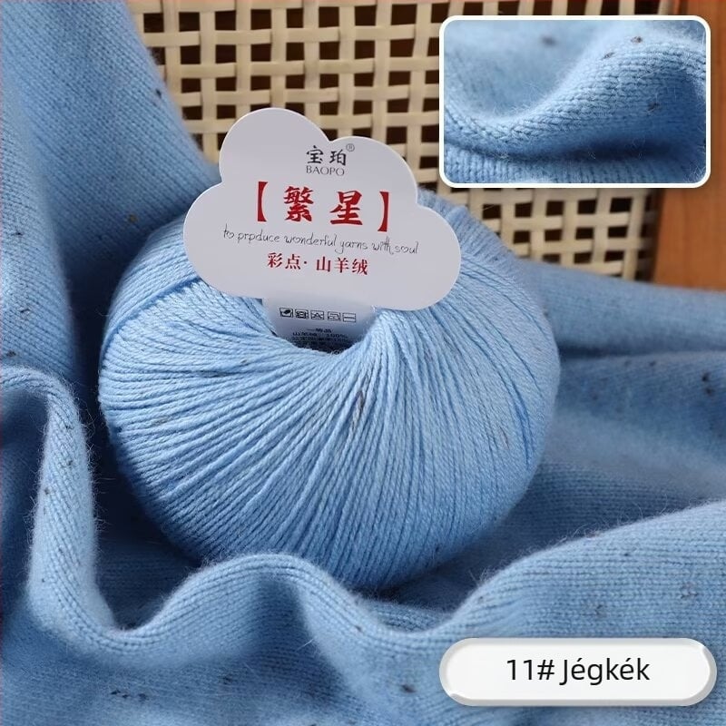 Baobao kecskekasmír fonal gépi kötéshez — közepes vastagság, ideális sálakhoz, sapkákhoz és pulóverekhez