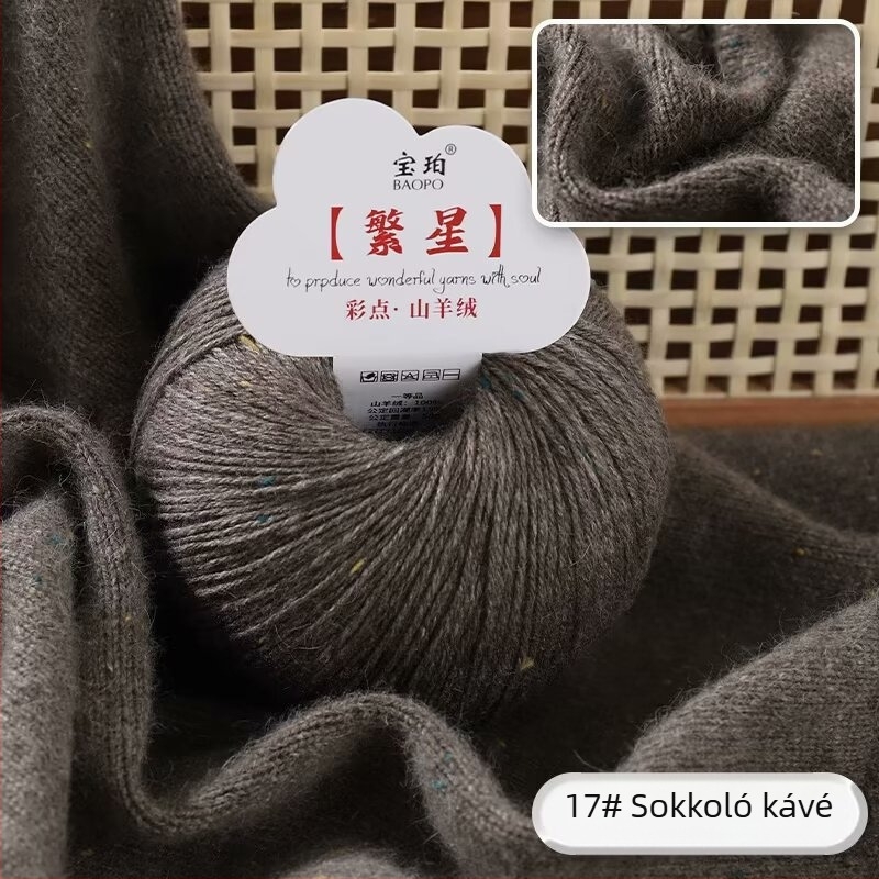 Baobao kecskekasmír fonal gépi kötéshez — közepes vastagság, ideális sálakhoz, sapkákhoz és pulóverekhez