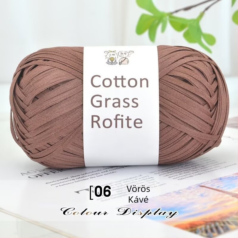 Kézzel kötött kiegészítők – Ino Cotton Grass Thread, gyapjú fonal (Márka: Ino; Fonalszál típusa: fonal; Folyamat: gyapjú; Fő cél: kézzel kötött; Szinonim: Cotton grass thread)