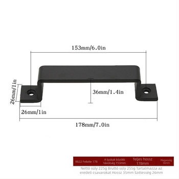 Shangpinnu 9822 fém pajtaajtó fogantyú faházajtókhoz elektrogalván felülettel