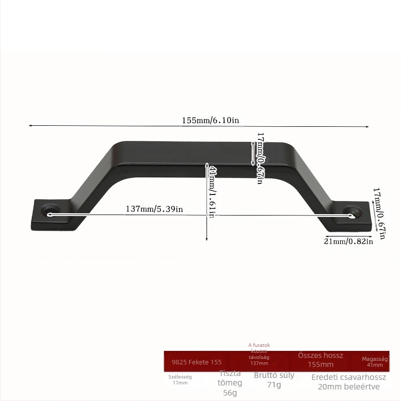 Shangpinnu 9822 fém pajtaajtó fogantyú faházajtókhoz elektrogalván felülettel