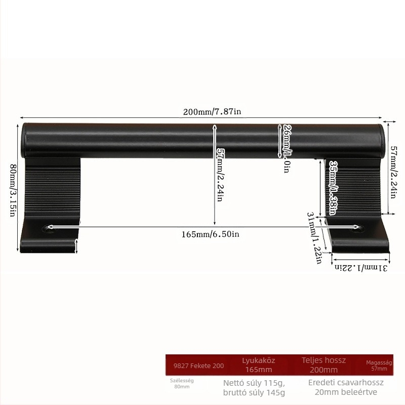 Shangpinnu 9822 fém pajtaajtó fogantyú faházajtókhoz elektrogalván felülettel