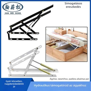 Ágyemelő hidraulikus rúd – vasból, modell QF4001, ágy/tatami/padló használatra, modern minimalista stílus, sztancolás