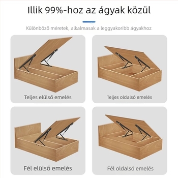 Ágyemelő hidraulikus rúd – vasból, modell QF4001, ágy/tatami/padló használatra, modern minimalista stílus, sztancolás