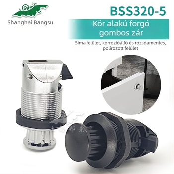 BSS320-5 Autó kilincs zár, beépített előugró fogantyúval, PA6 nylonból, henger nélkül, módosított járművekhez, RV-hez és lakóautókhoz
