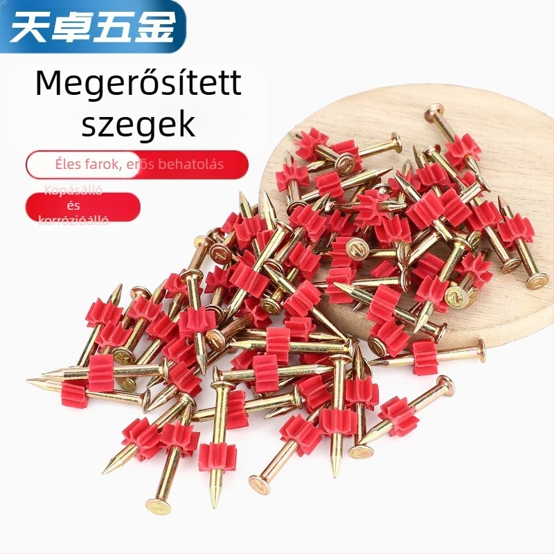 Tianzhuo Hardware – Szilárd, nagy szilárdságú acél szögek cement falakhoz – falra szerelés, képkeretek felakasztása, reklámszögek, láthatatlan dizájn