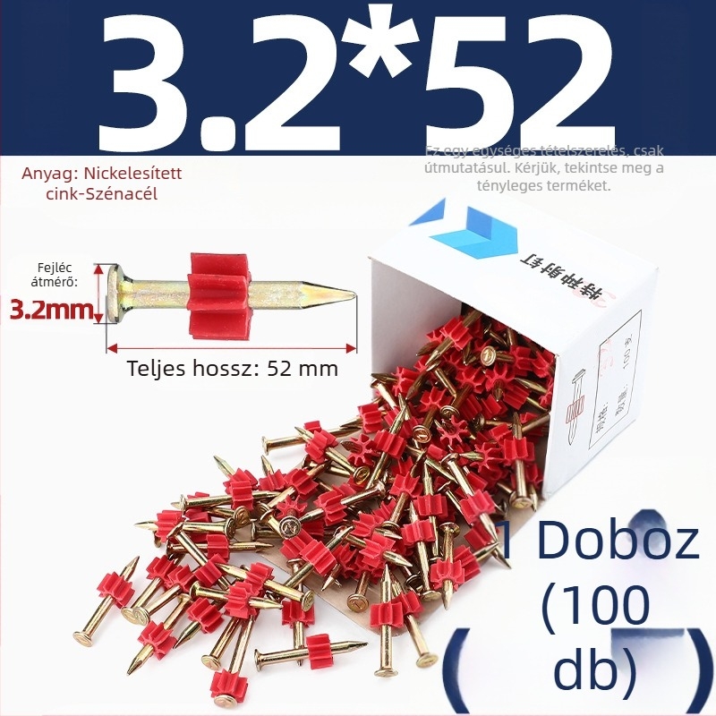 Tianzhuo Hardware – Szilárd, nagy szilárdságú acél szögek cement falakhoz – falra szerelés, képkeretek felakasztása, reklámszögek, láthatatlan dizájn