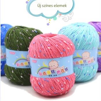 Kézi kötéshez való szál, selyem-proteintartalmú keverék, line formájú fonal, worsted kivitel