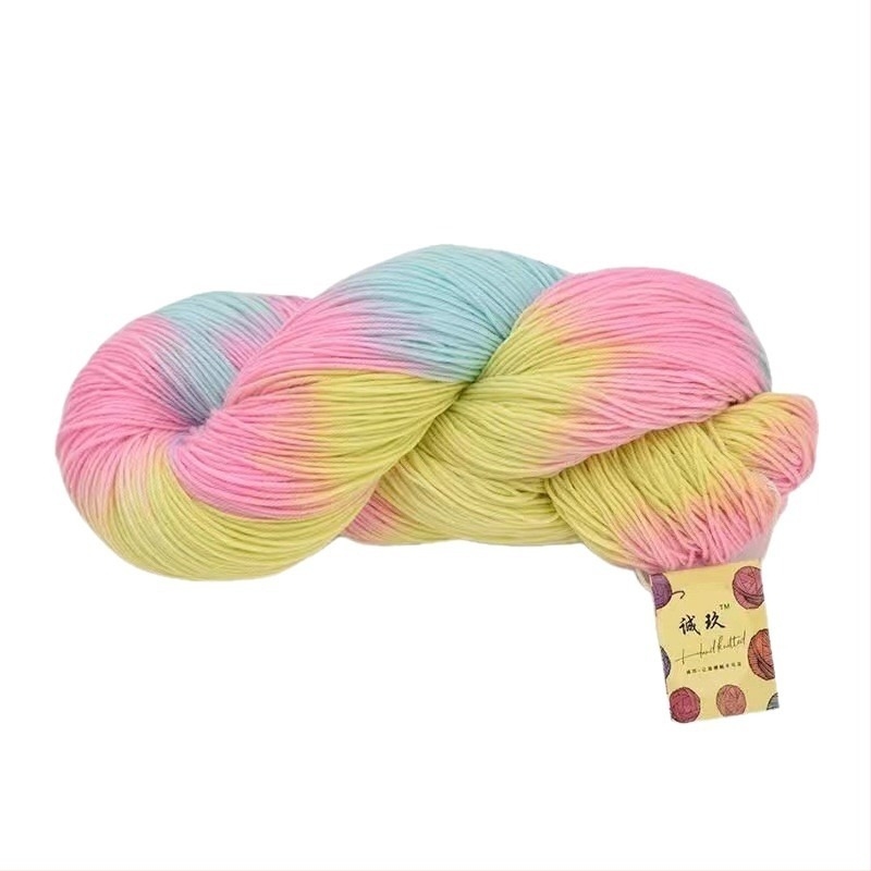 Sálhoz horgoláshoz való gyapjúfonal, fél-worstead, csoportos szál, márka Jiesheng