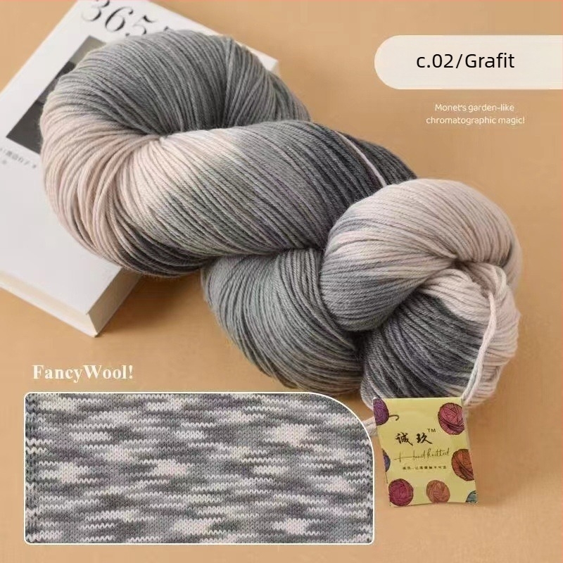 Sálhoz horgoláshoz való gyapjúfonal, fél-worstead, csoportos szál, márka Jiesheng