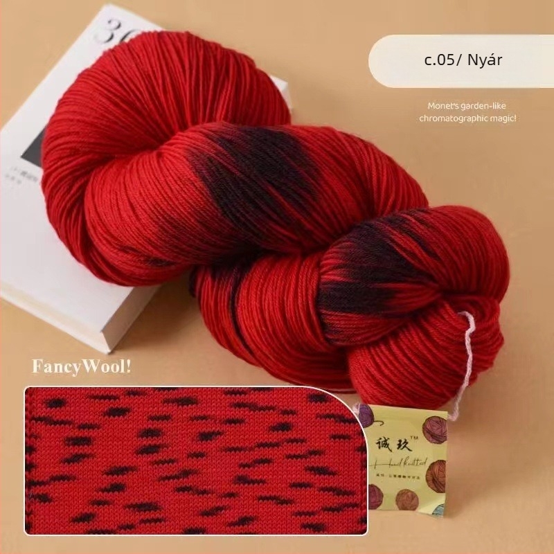 Sálhoz horgoláshoz való gyapjúfonal, fél-worstead, csoportos szál, márka Jiesheng