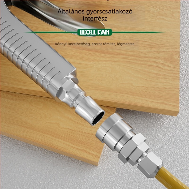 Alumíniumötvözetből készült kettős funkciójú pneumatikus porfújó–szívó pisztoly — ipari, magasnyomású, forgó