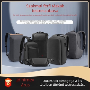 Uniszex technikai divat hátizsák mindennapi használatra, poliészter, bővíthető kapacitás 20-35 L, kompatibil 15 hüvelykes laptophoz