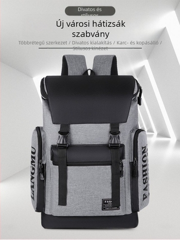 Unisex kültéri hátizsák, városi stílus, kapacitás 20–35 L, 15 hüvelykes laptophoz, terheléscsökkentő design, görbült vállpántok (Anyag: nylon; Kapacitás: 20–35 L; Laptop: 15; Funkció: terheléscsökkentés; Pántok: görbített)