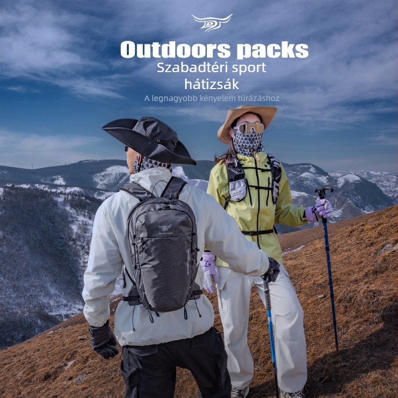 Hegymászó sporttáska — nylon, lélegző, uniszex, ívelt vállpánt