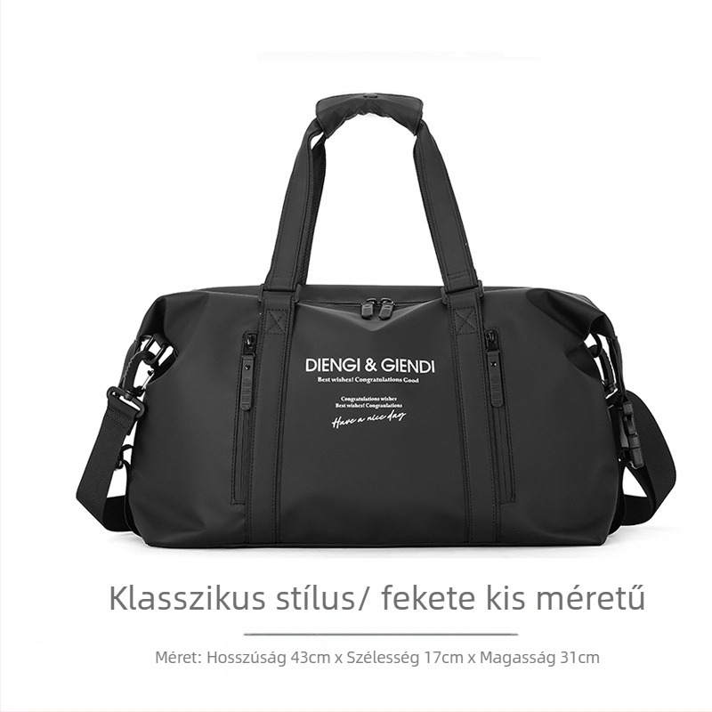 Idigi uniszex utazó oldaltáska 20–35L, kopásálló PU, száraz–nedves elválasztás, városi egyszerű stílus szabadidőre