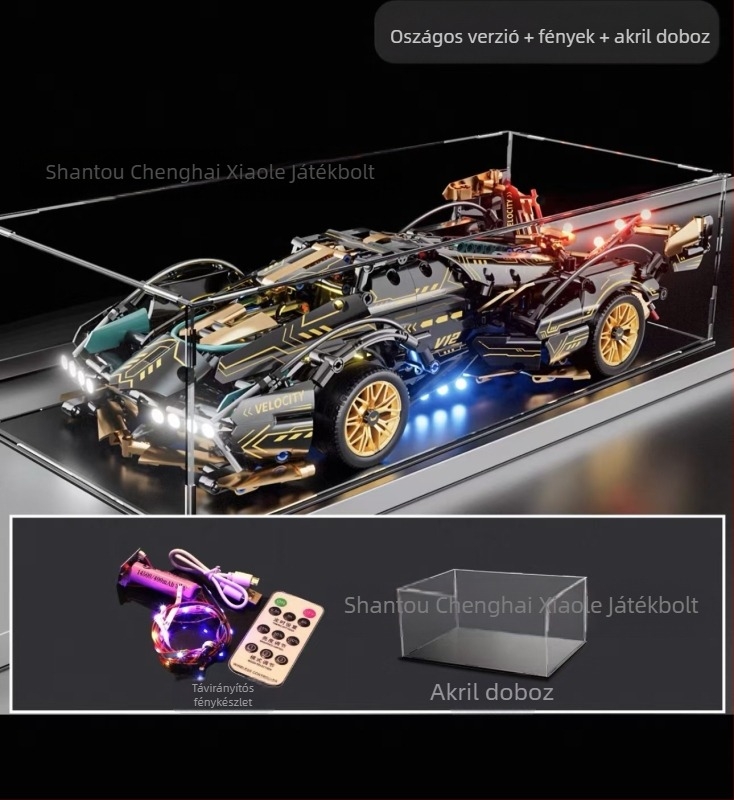 ABS anyagú járműépítő játék, szétszerelés és összeszerelés, 7–14 éveseknek megfelelő, fejleszti az érdeklődést