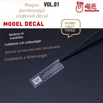 Víztranszfer matrica VOL1 modell – Meowsmith, univerzális minta, fluoreszcens opció, anyag: víz alapú matrica, súly: 1