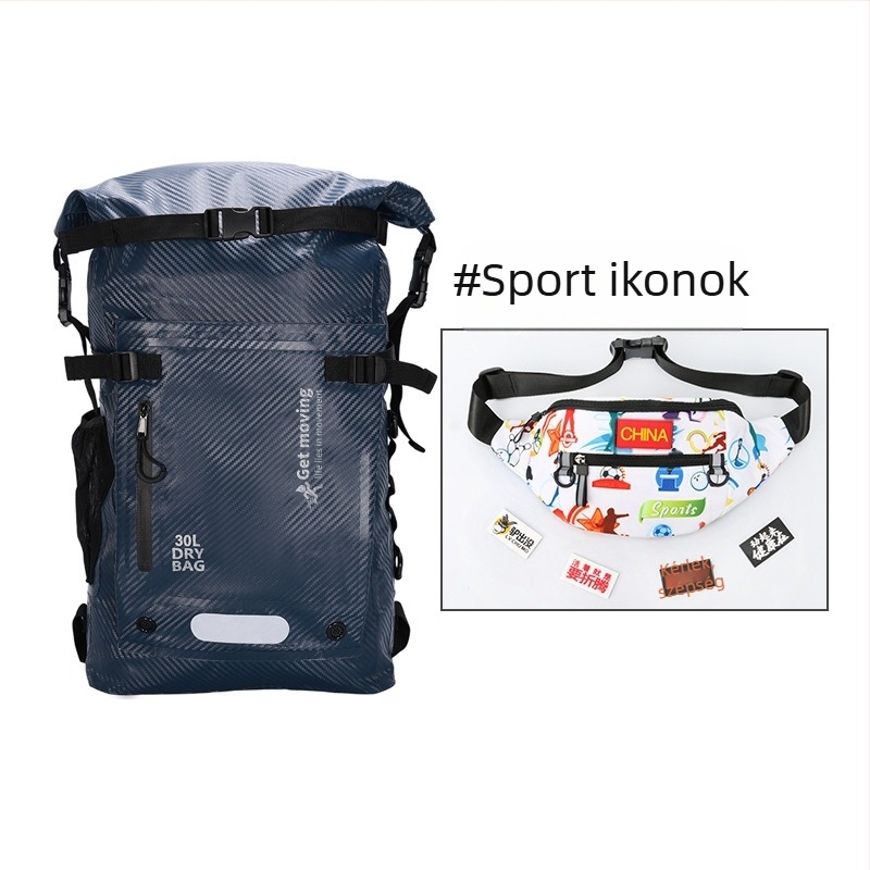 30L szénszálas vízálló hátizsák száraz–nedves elválasztással és több zsebbel