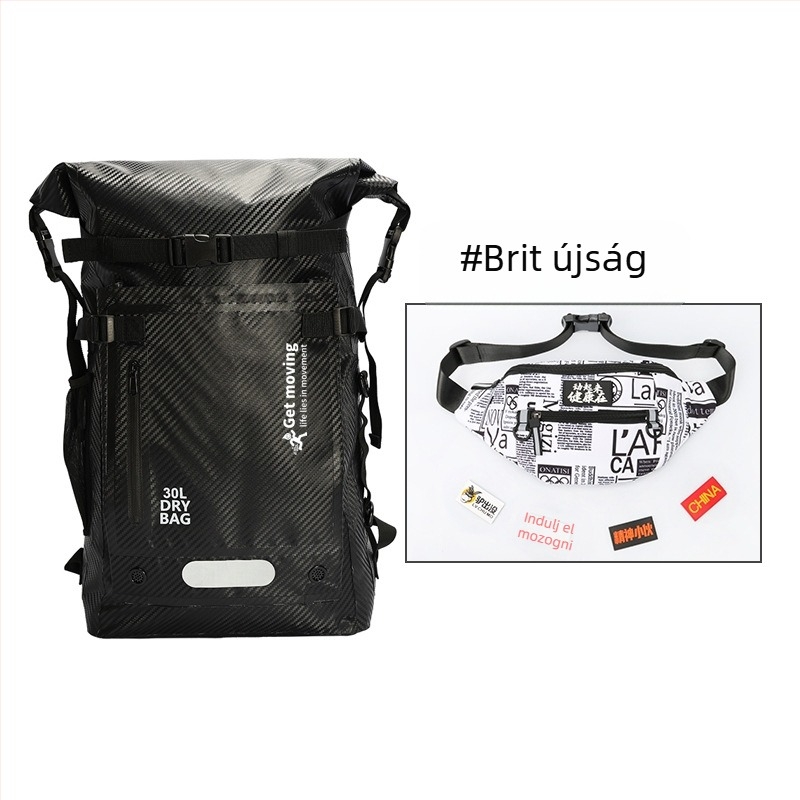 30L szénszálas vízálló hátizsák száraz–nedves elválasztással és több zsebbel