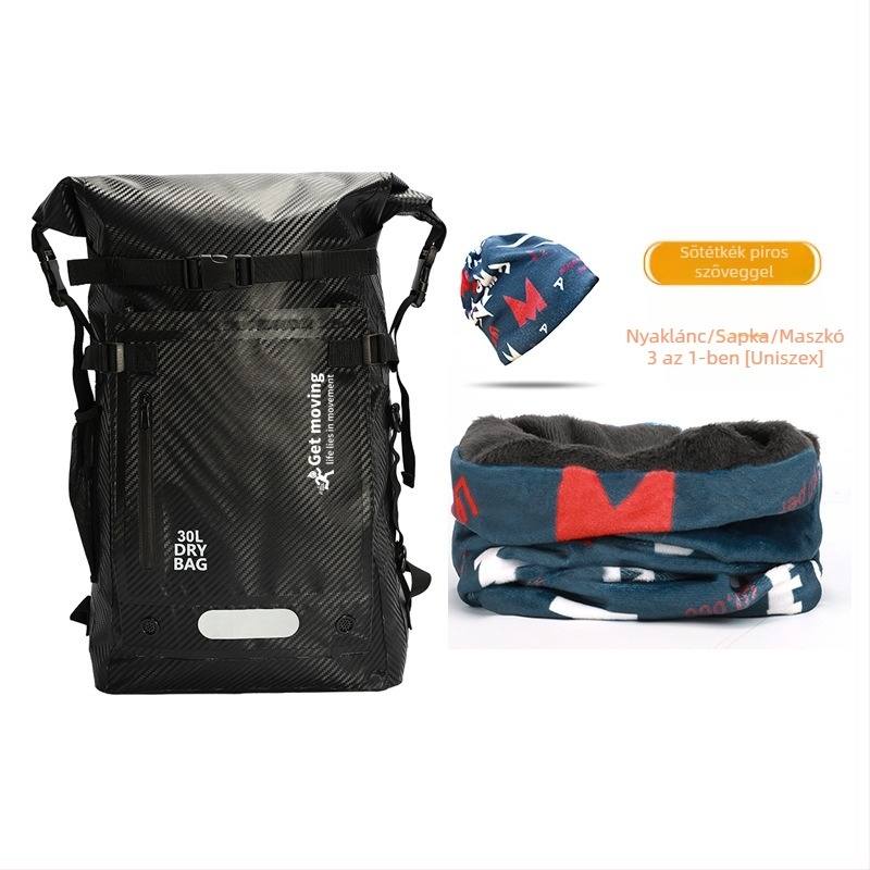 30L szénszálas vízálló hátizsák száraz–nedves elválasztással és több zsebbel