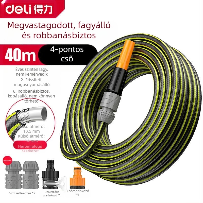 Rugalmas PVC vízcső, fagyálló, nagy nyomású, törésálló, autómosáshoz és öntözéshez