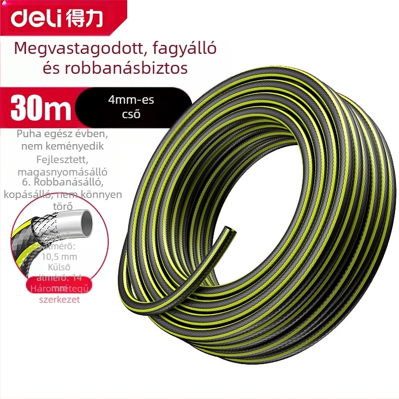 Rugalmas PVC vízcső, fagyálló, nagy nyomású, törésálló, autómosáshoz és öntözéshez