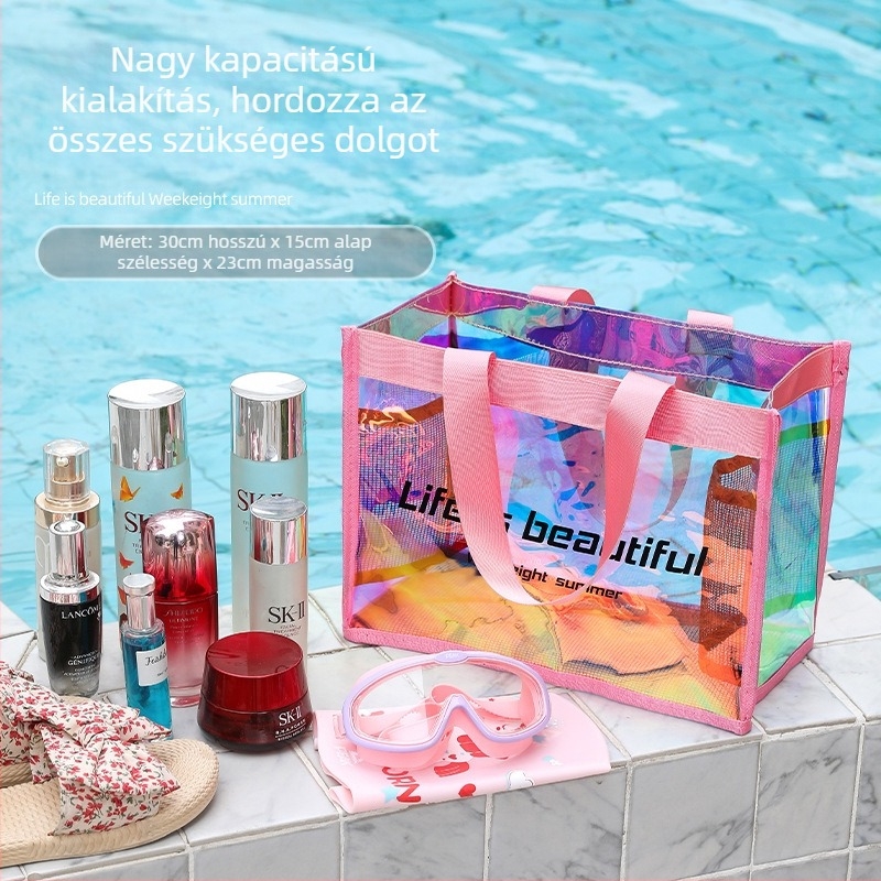 Weekeight PVC kozmetikai neszesszer — Átlátszó, Vízálló, Többfunkciós utazáshoz