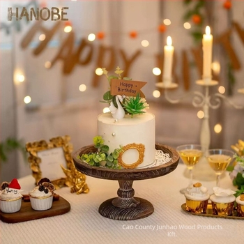 Junhao Fa tál gyertyákhoz, szabálytalan alak, modern minimalista stílus, személyre szabható, logó nyomtatása lehetséges