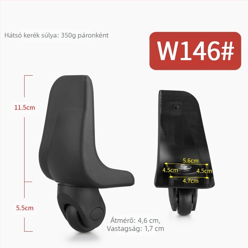 Műanyag görgő bőröndhöz – univerzális kerék utazótáskákhoz, kiegészítők a poggyászhoz