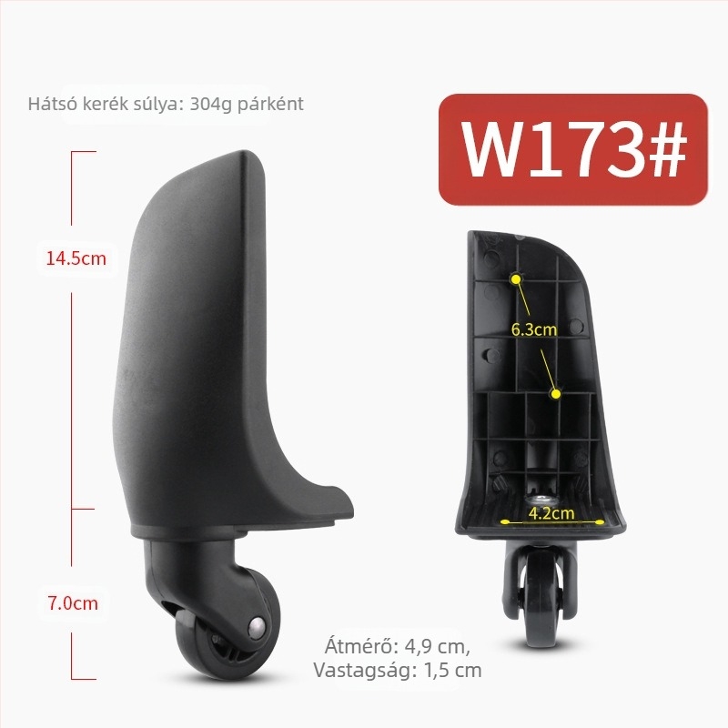 Műanyag görgő bőröndhöz – univerzális kerék utazótáskákhoz, kiegészítők a poggyászhoz