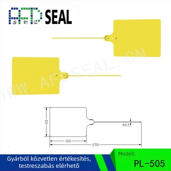 Plasztikus logisztikai akasztós címke, lézeres nyomtatás, testre szabható, PP alapanyag, márka AFD Anfenda, azonosító címke