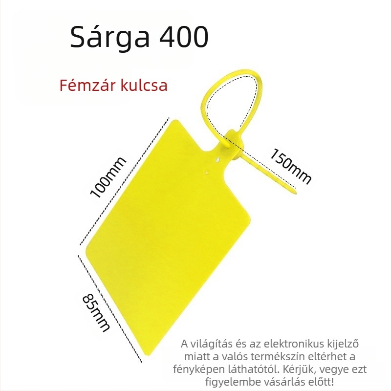 Plasztikus logisztikai akasztós címke, lézeres nyomtatás, testre szabható, PP alapanyag, márka AFD Anfenda, azonosító címke