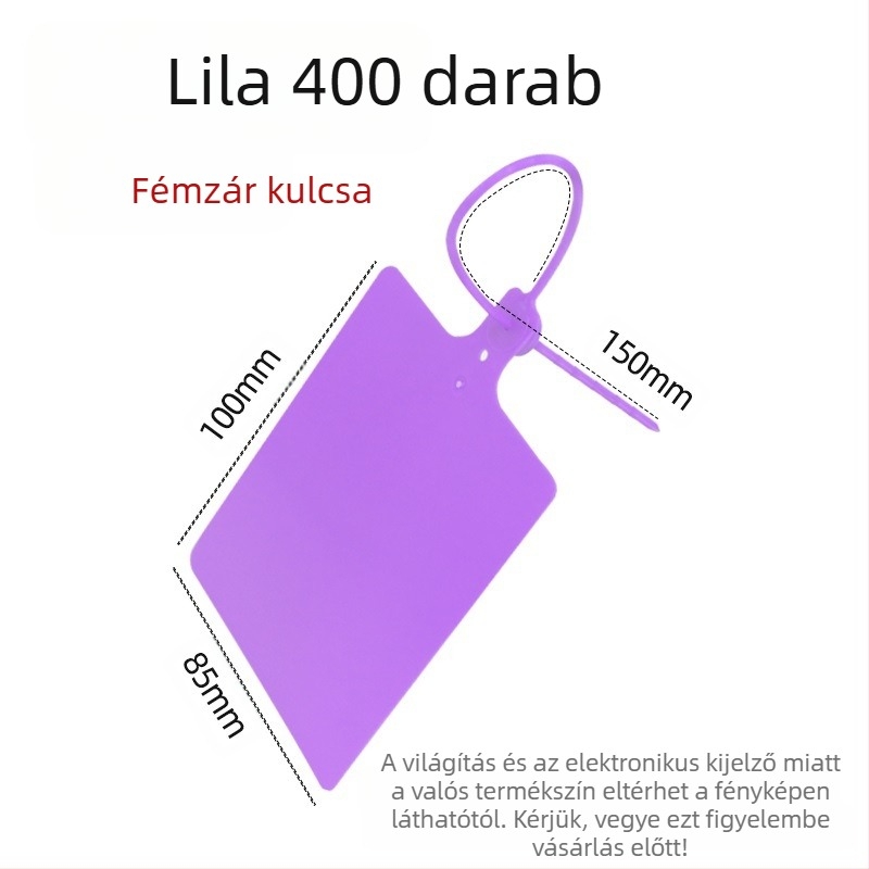 Plasztikus logisztikai akasztós címke, lézeres nyomtatás, testre szabható, PP alapanyag, márka AFD Anfenda, azonosító címke