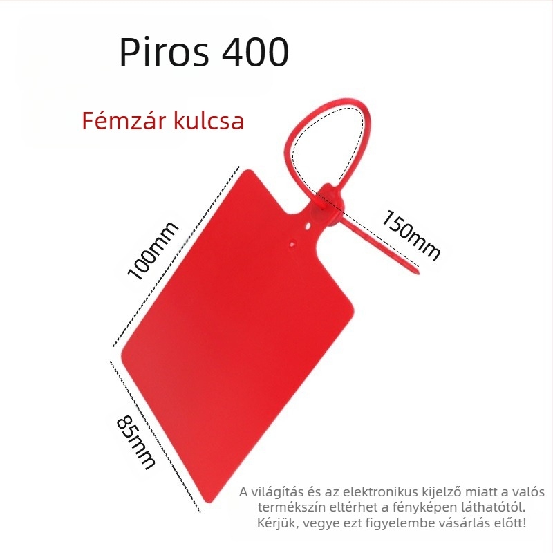 Plasztikus logisztikai akasztós címke, lézeres nyomtatás, testre szabható, PP alapanyag, márka AFD Anfenda, azonosító címke