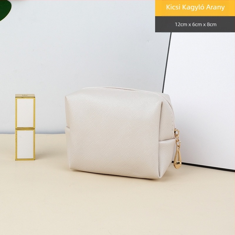 Utazó kozmetikai táska — PU bőr, vízálló, poliészter bélés, uniszex, kézben hordozható