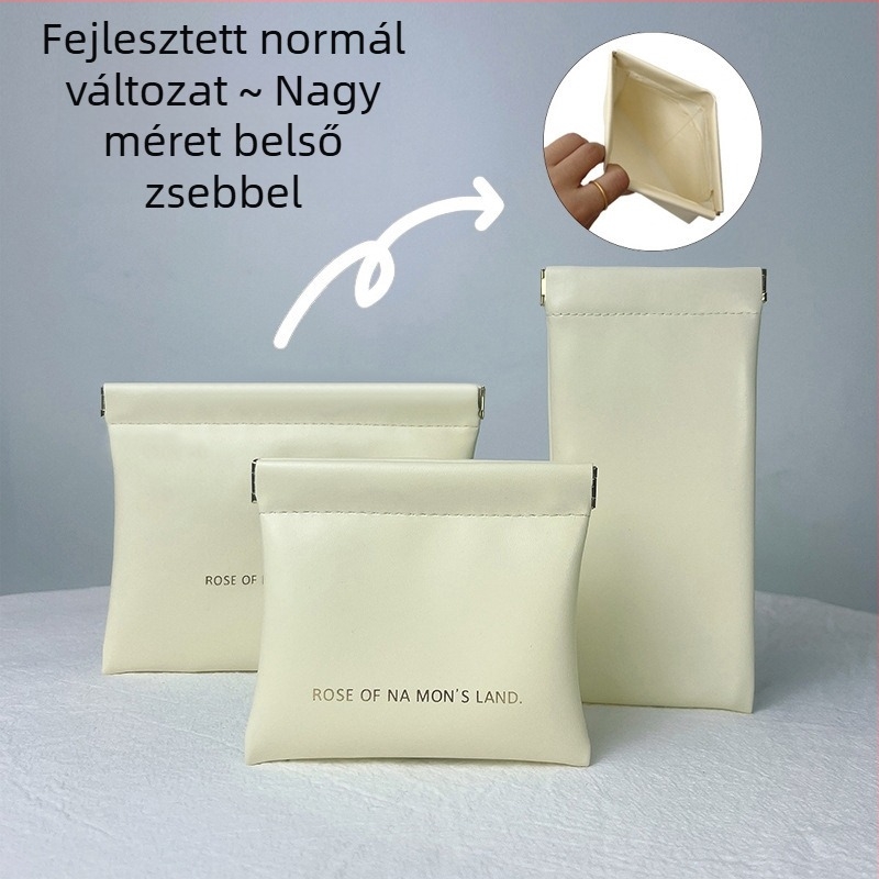 PU anyagú kozmetikai táska, kézitáska-stílus, többfunkciós, utazáshoz és smink tárolásához