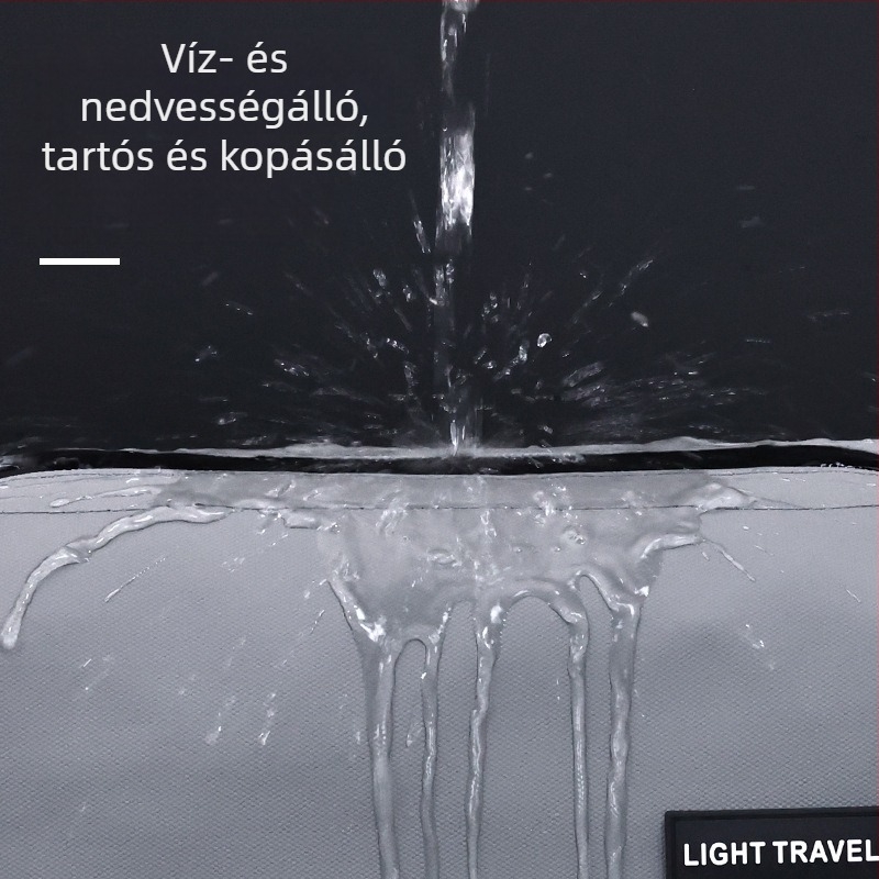 Kétszintes acélkeretű neszesszer bőrfilmes bevonattal, nagy kapacitású, vízálló, üzleti utazásokhoz, férfiak és nők számára